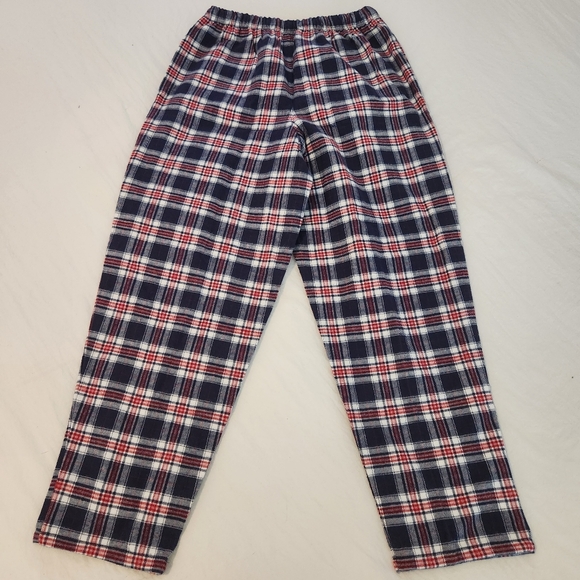NWT Vermont Flannel Co Pajama Lounge Pants Plaid Red White Blue Small America - Picture 9 of 12